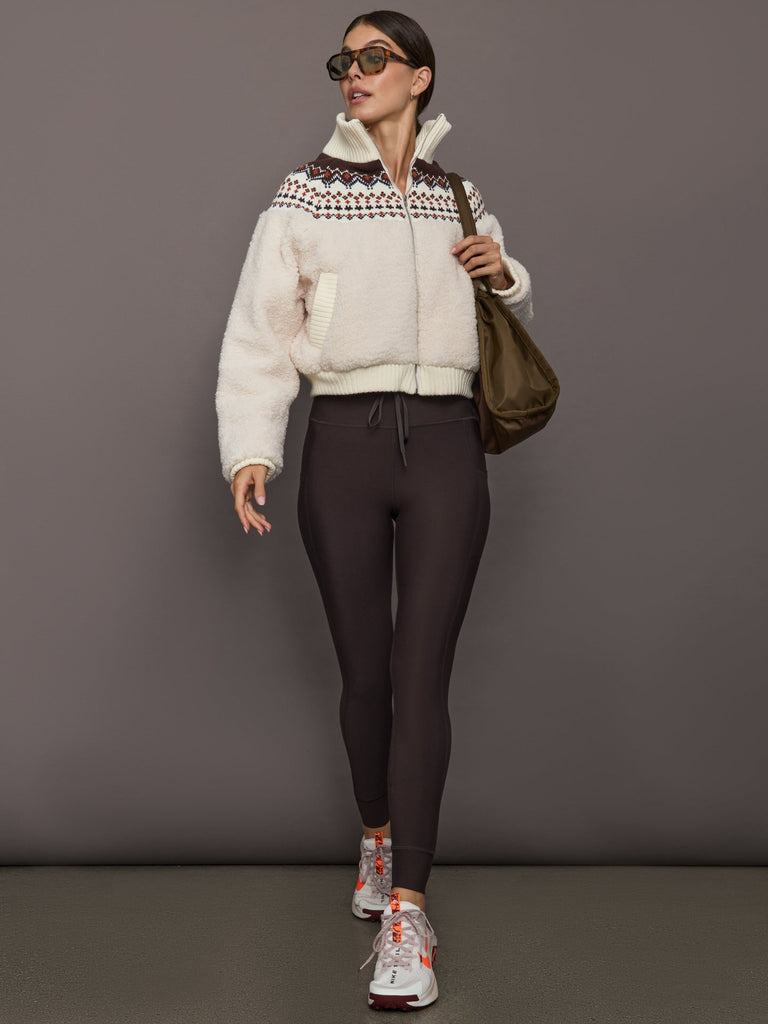 High Rise Sport Pocket Legging in Melt - Chocolate Torte