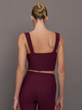 Square Neck Bra in Melt - Fig