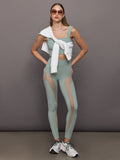 Square Neck Bra Top in Melt - Sage