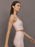 One Shoulder Bra Top in Takara Shine - Lotus