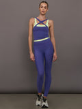 Contrast Waistband Legging in Melt - Future Dusk / Matcha