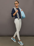 Crew Neck Sweatshirt in French Terry - Navy Blazer