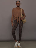 Knot Front Sweater - Cocoa