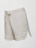 Curved Hem Short in Interlock - Moonbeam Heather