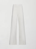 Pintuck Knit Pant in Interlock - Moonbeam Heather