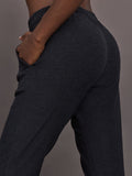 Jogger in Soft Luxe - Heather Black