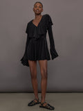 Flared Mini Skirt - Black