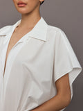 Super OS Sleeveless BF NK Shirt Bodysuit - Snow White