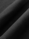 High Rise Pocket Legging in Ribbed Melt - Black